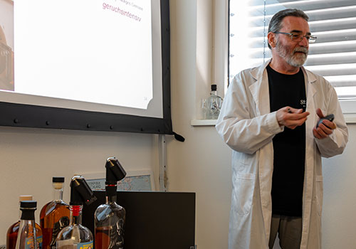 Dr.Heinz Weinberger, beim 3. St.Kilian Whiskyfestival 2025