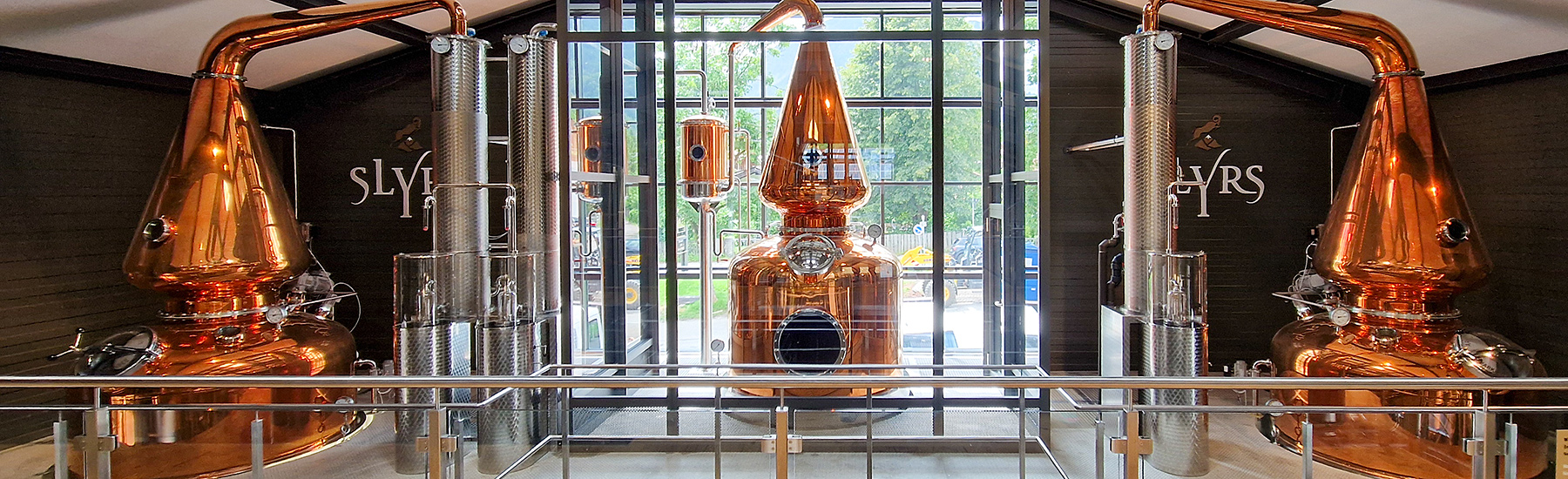 Deutsche Distilerien Tour mit Slyrs Brennblasen