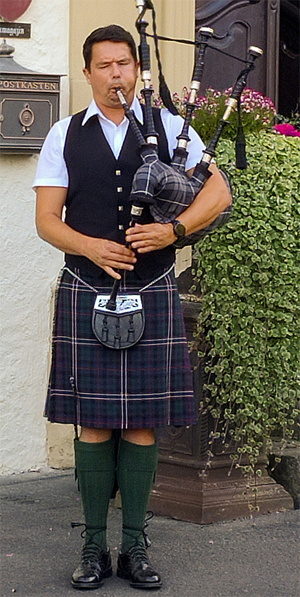 Dudelsackspieler auf der Kyrburg