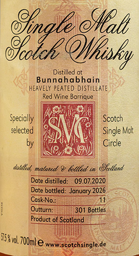 SSMC Bunnahabhain 2020