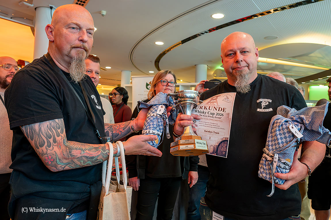 Aquavitae Whisky-Messe, Whisky Cup Gewinner 2026, Gatsbys Team
