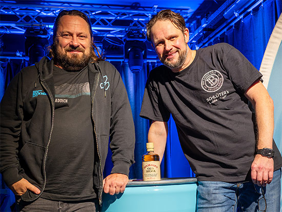 Ewald Stormer und Dirk Schlüter beim Bruichladdich 25th Jubiläums
