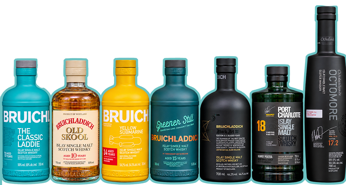 Linee Up beim Bruichladdich 25th Jubiläums Tasting
